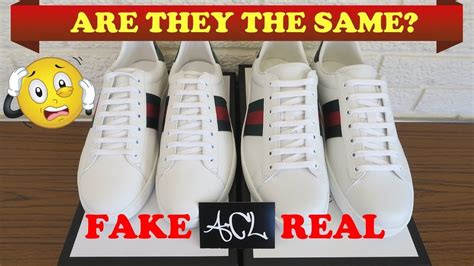 authentic gucci sneakers vs fake|Gucci knockoff sneakers.